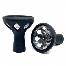 Силиконовая чаша со стеклянной вставкой Samsaris Vitria 