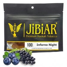 Табак Jibiar Inferno night (Виноград ежевика земляники лед малина черника)