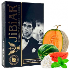 Табак Jibiar 50 gr Tony Montana (Диня арбуз мята сливки)