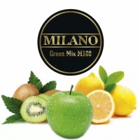 Тютюн Milano Green Mix M108 (Зелене яблуко, ківі, лимон)