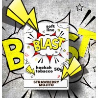 Тютюн Blast Soft Strawberry mojito (Полуничне Мохіто) 50gr