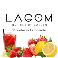 Тютюн Lagom Main Strawberry lemonade (Полуничний Лимонад) 200 gr