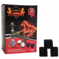Вугілля для кальяну Garden 25 мм 72 шт 1 кг